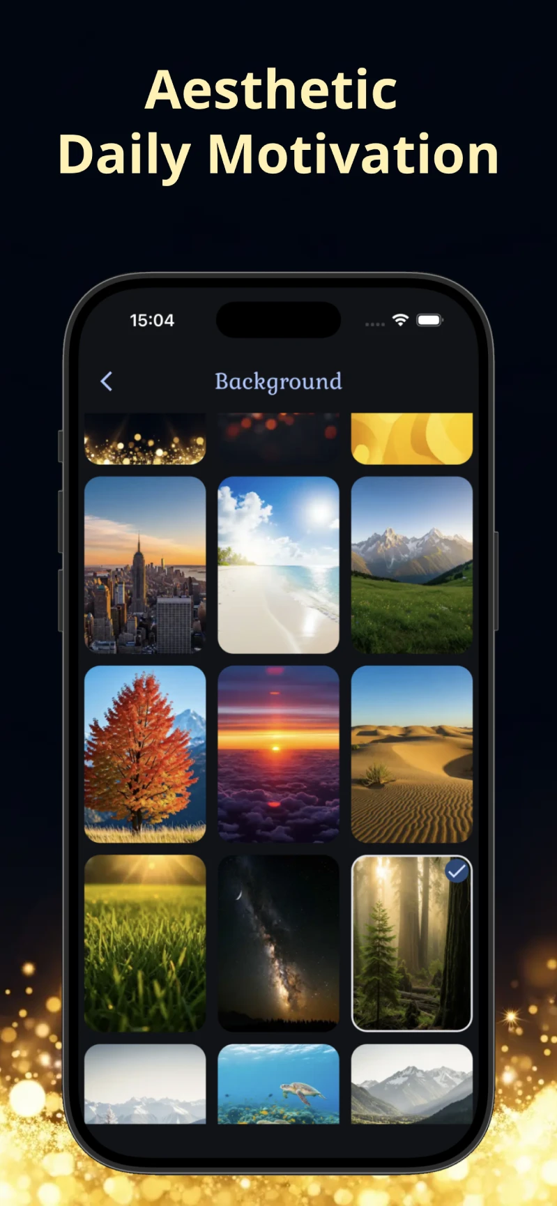 Opulia app screen view showcasing the daily quote and mindset content layout.